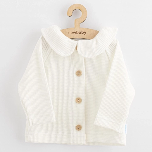 Chaqueta para bebé con botones NEW BABY Laura blanca 86 (12–18 m)