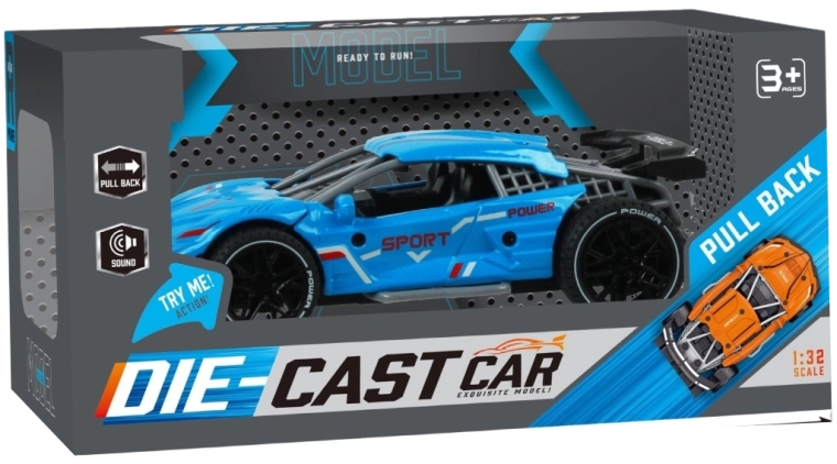 Coche de carreras 1:32 con retrofricción