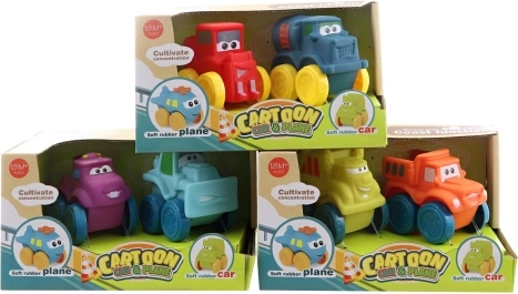 Coches para bebé 2 uds – cochecitos de plástico blando para niños
