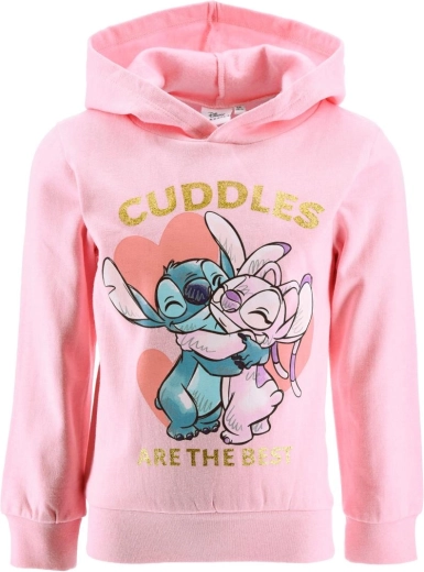 Sudadera rosa con capucha de Lilo y Stitch