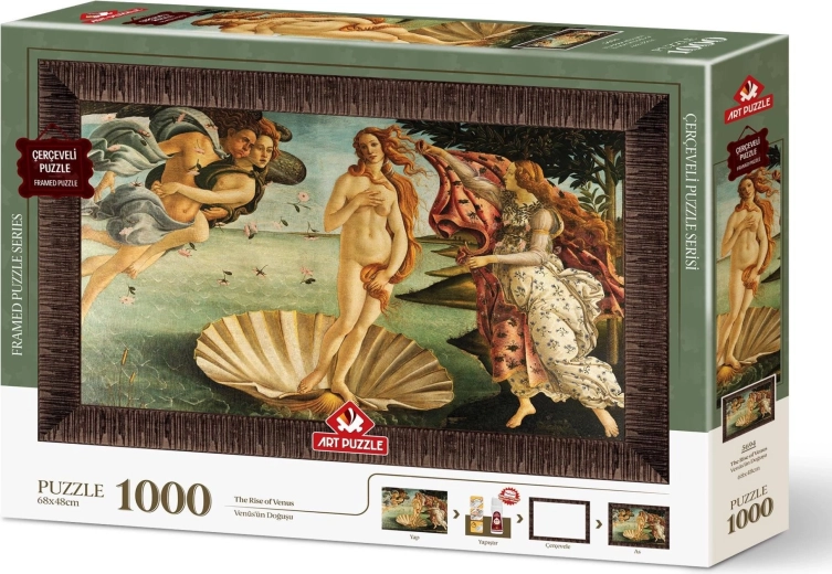 Art Puzzle rompecabezas con marco y pegamento 3 en 1 1000 piezas – Nacimiento