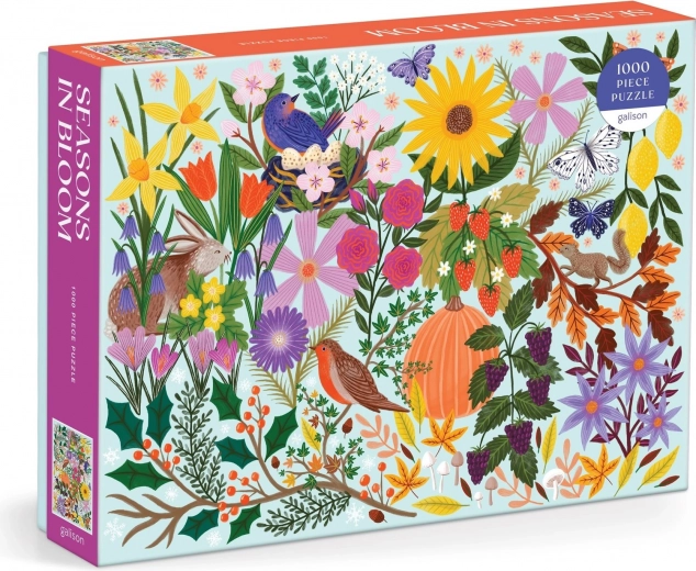Puzzle Galison Estaciones en flores 1000 piezas