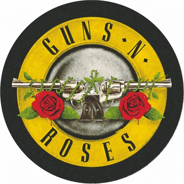 Alfombrilla para tocadiscos con motivo de Guns and Roses