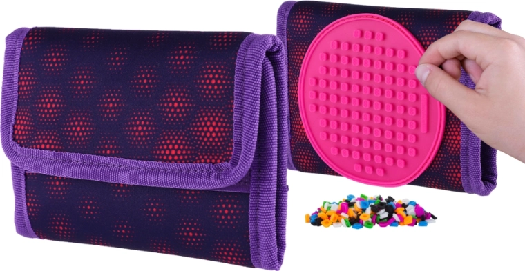 Cartera Pixie Crew Hexee con panel de píxeles
