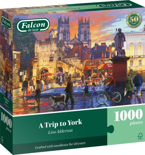 Puzzle Falcon Excursión a York de 1000 piezas