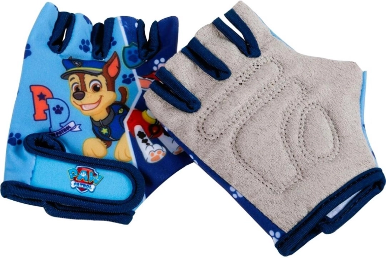 Guantes de ciclismo infantiles Patrulla Canina azules