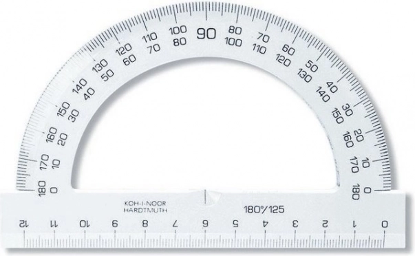 Transportador 12 cm transparente KOH-I-NOOR