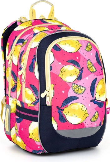 Mochila escolar ligera Topgal con motivo de limones coda