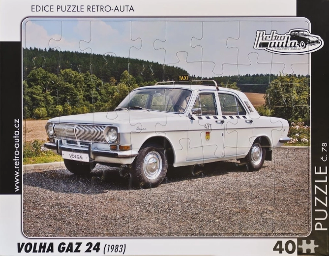 Puzzle de coches retro Volha GAZ 24 (1983) – 40 piezas