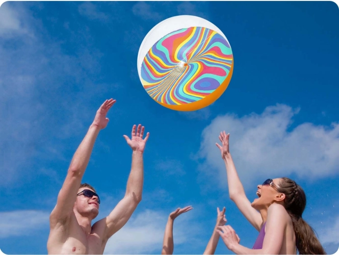 Genial para juegos junto al agua y en la playa
