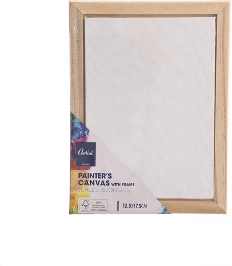 Lienzo de pintura en bastidor de madera 13 × 18 cm