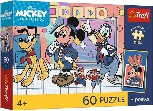 Disney Mickey Mouse, la pandilla ratonil – puzzle para niños de 60 piezas