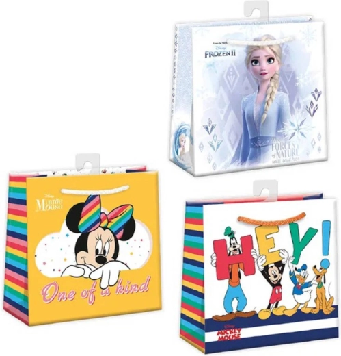 Bolsa de regalo de papel Argus Frozen 2 / Minnie Mouse / Mickey Mouse 16 × 16 cm - 1 unidad