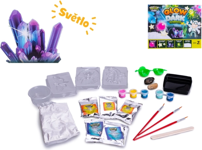 Kit científico Glow in the Dark: experimentos luminosos para niños