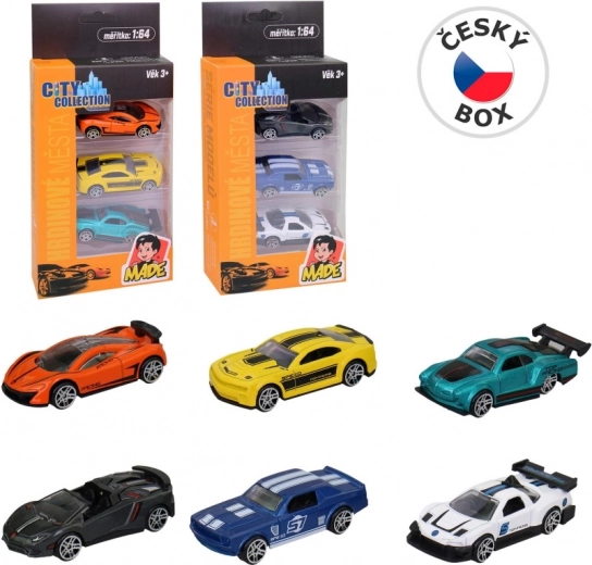 Coches de metal - Set de 3 modelos