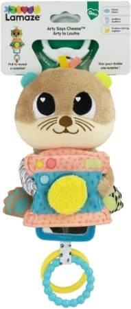 Juguete sensorial de peluche colgante Lamaze, nutria Arty