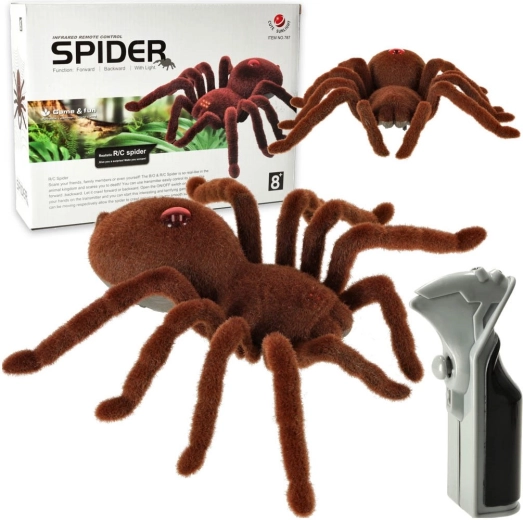 Tarántula peluda teledirigida con mando a distancia