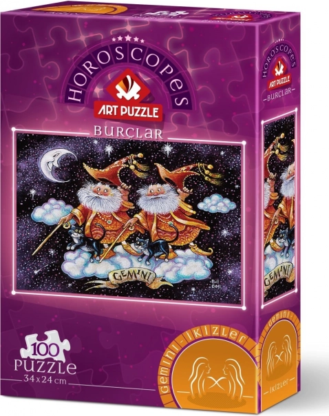 ART PUZZLE Géminis – signo del zodiaco, 100 piezas