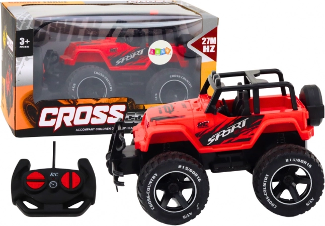 Coche de carreras teledirigido 1:18 rojo