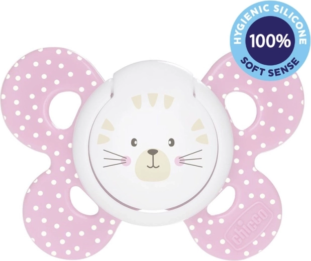 CHICCO chupete Physio Comfort de silicona 6–16 meses – gatita, 1 ud