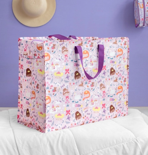 A Little Lovely Company bolsa de almacenamiento XL princesas