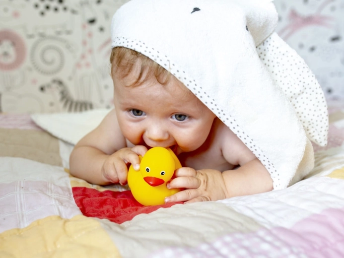 La alegría del baño para bebés