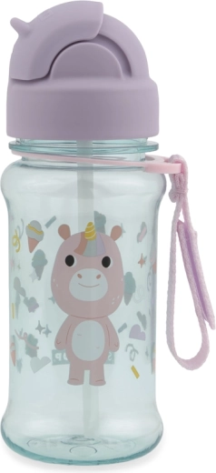 Skip Hop botella infantil con pajita Besties Squad unicornio 355 ml