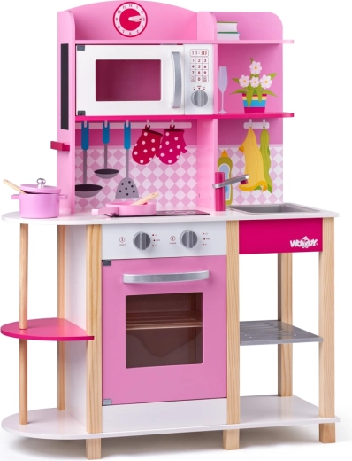 Isla de cocina de madera Trendy para niños