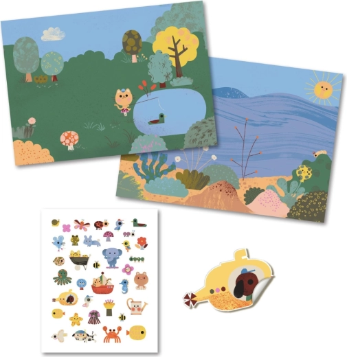 Dos escenas bellamente ilustradas