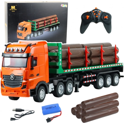 Camión RC para transporte de madera HUINA 1:18