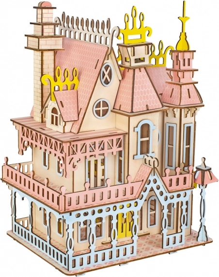 Woodcraft rompecabezas 3D de madera – villa grandiosa