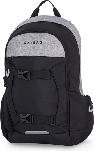 Mochila estudiantil Oxybag OXY Zero grey 27 l