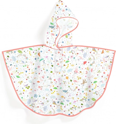 Impermeable infantil Flores de Djeco