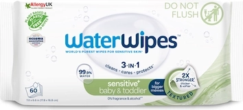 WaterWipes baby & toddler 3v1 toallitas húmedas 60 uds.