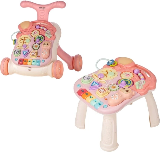 FreeON Free2Play andador y mesa de juegos Walk & Play 2en1 rosa