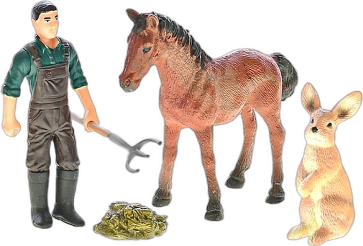 Zoolandia granja – set con animales y accesorios (4 tipos) - 1 pieza
