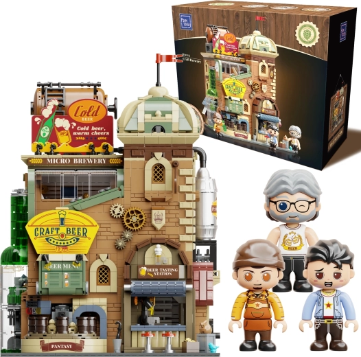 Pantasy set de construcción – edificio de cervecería artesanal