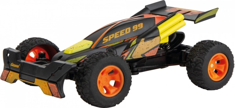 Coche RC Carrera Orange Jumper con rampa