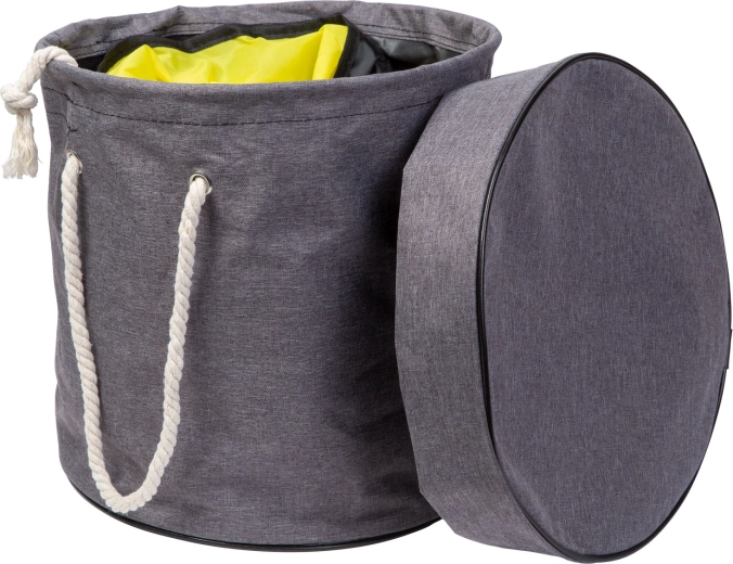 Alfombra plegable para juguetes con cesta de almacenamiento Ø 135 cm