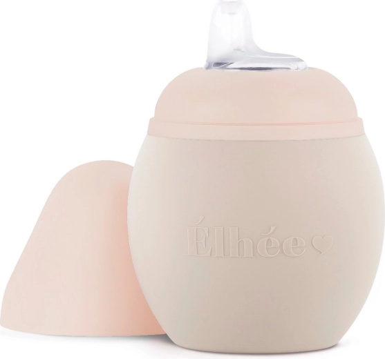 Vaso de aprendizaje Élhée Bubble 240 ml sand/nude