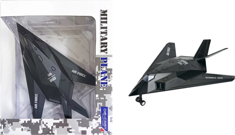 Modelo metálico del caza F117 FIGHTER JET 1:400 con luces y sonidos