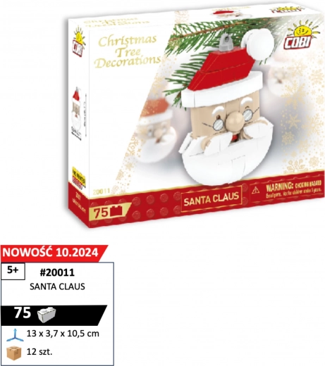 Set de construcción Cobi Santa Claus, adorno navideño