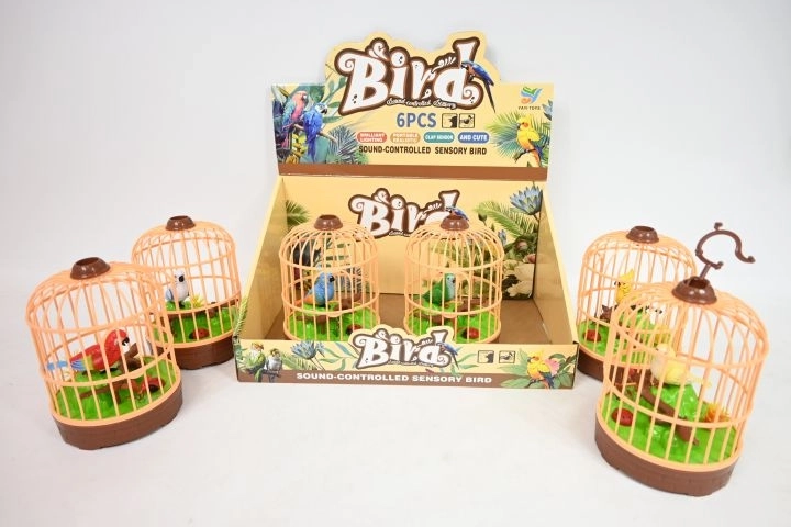 Pajarito en una jaula con sonido