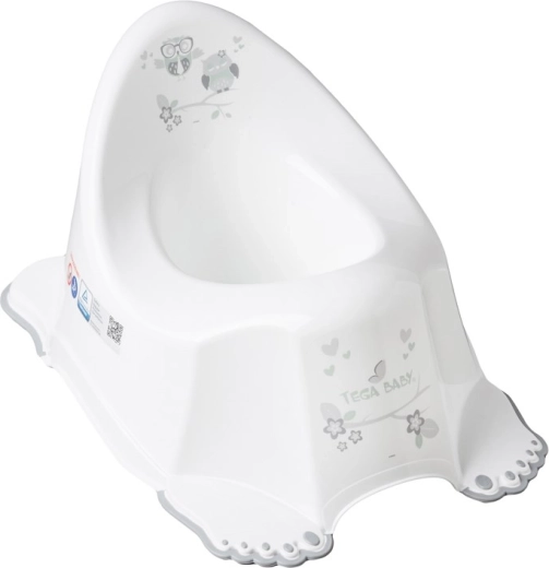 Orinal infantil musical con antideslizante Búho blanco
