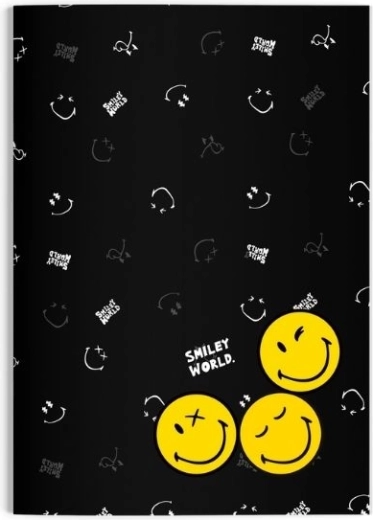 Cuaderno A5 Smiley World de rayas, 40 hojas