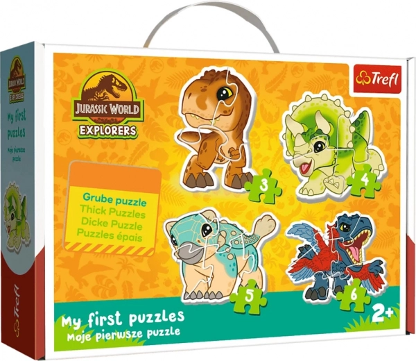 Puzle para los más pequeños – adorables dinosaurios JURASSIC WORLD Trefl
