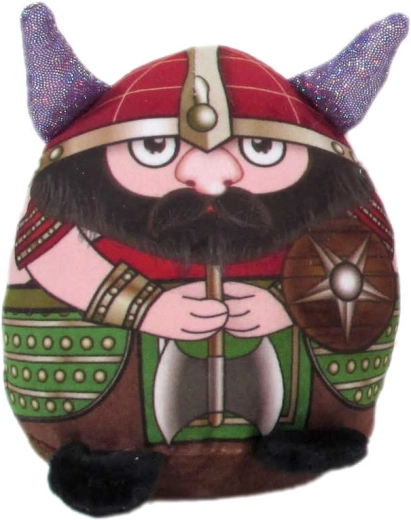 Cuernos brillantes y llamativo diseño vikingo