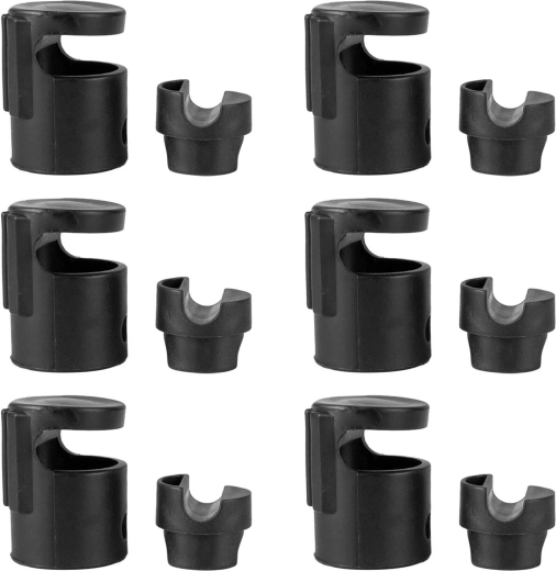 Neo-Sport clips tipo C para montar la red de seguridad interior de la cama elástica (6 uds)