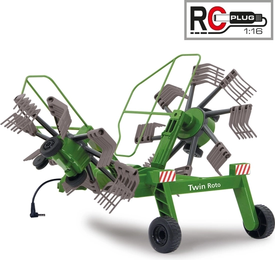 Rastrillo Jamara Twin Roto para tractor RC 1:16 - 1 unidad