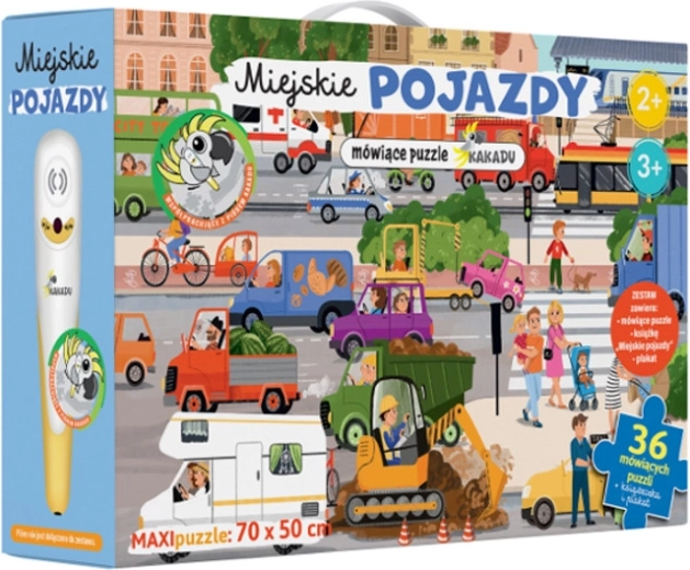 Puzzle parlante Kakadu: vehículos urbanos